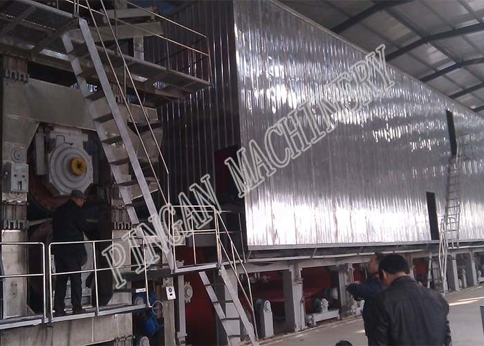 Corrugated Paper Small Scale Manufacturing Machines Two Floors High Configuration