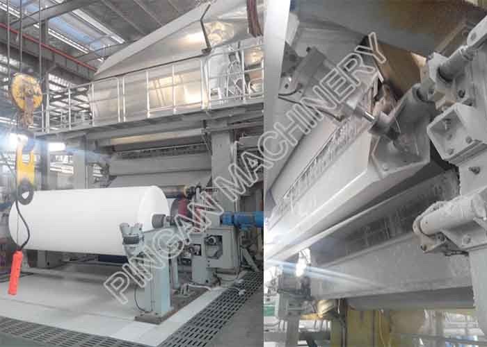 One Cylinder Mould Toilet Tissue Manufacturing Machine AC Driven Variable Frequency